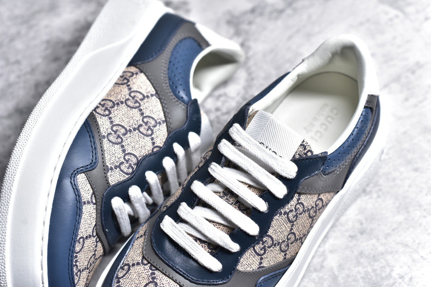 GG Embossed Beige Blue Suprme