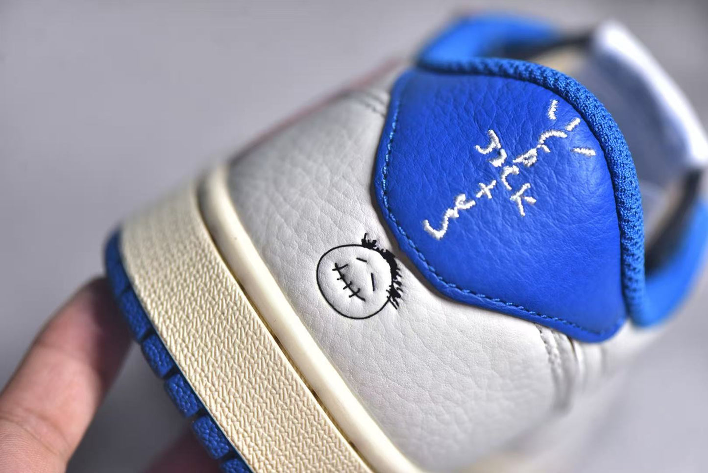 AJ1 Low Travis Scott Fragmen tSail Military Blue