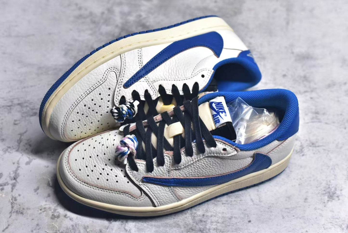 AJ1 Low Travis Scott Fragmen tSail Military Blue