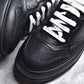 GG Embossed Black Leather