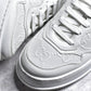 GG Embossed White Leather