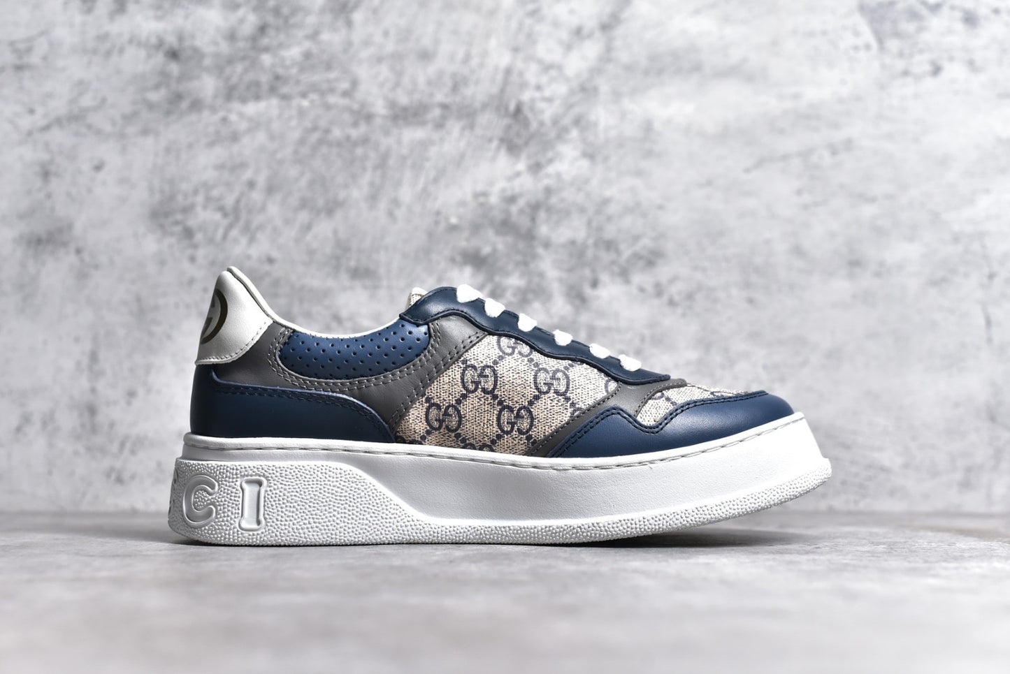 GG Embossed Beige Blue Suprme