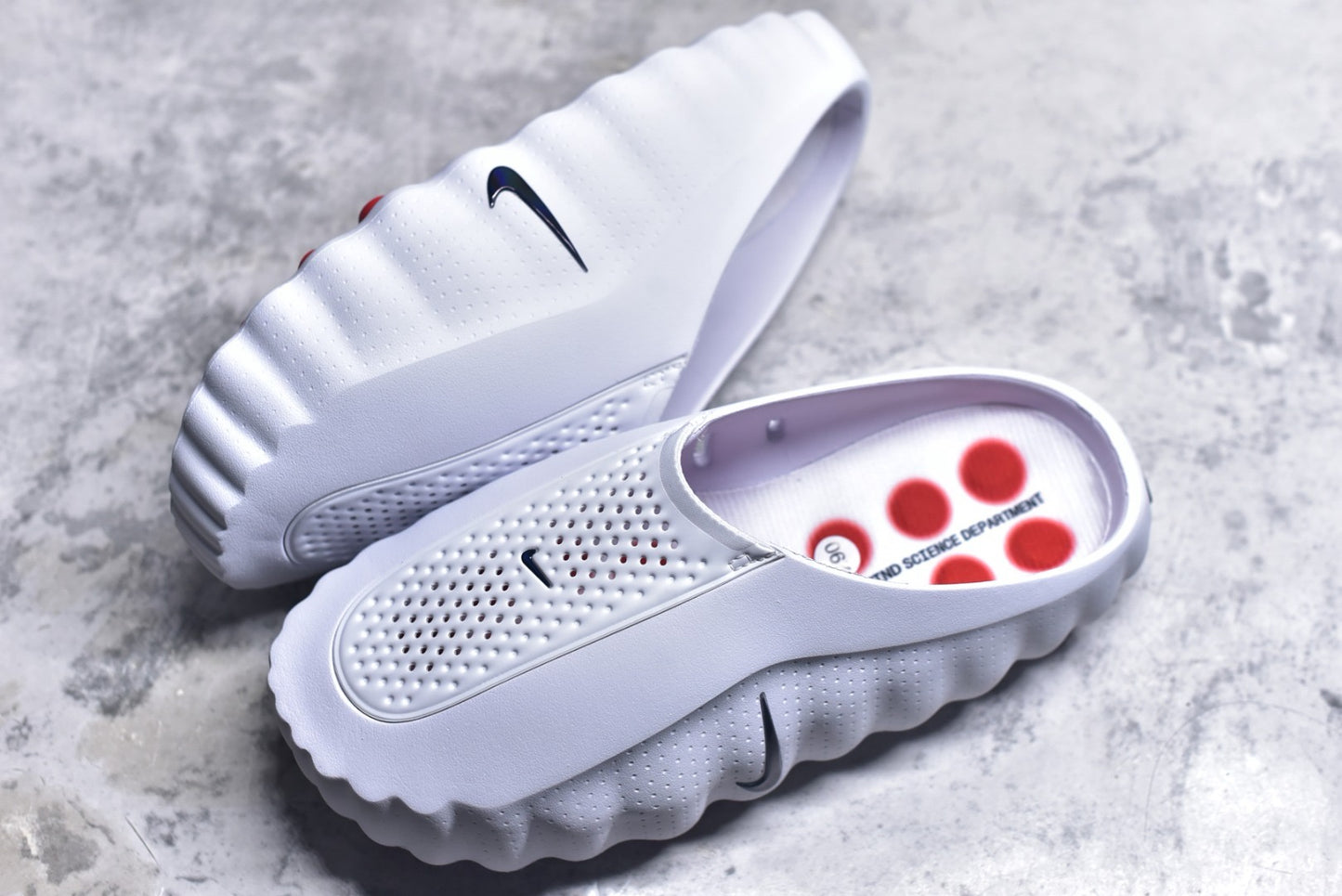 Nike Slide White Speed Red