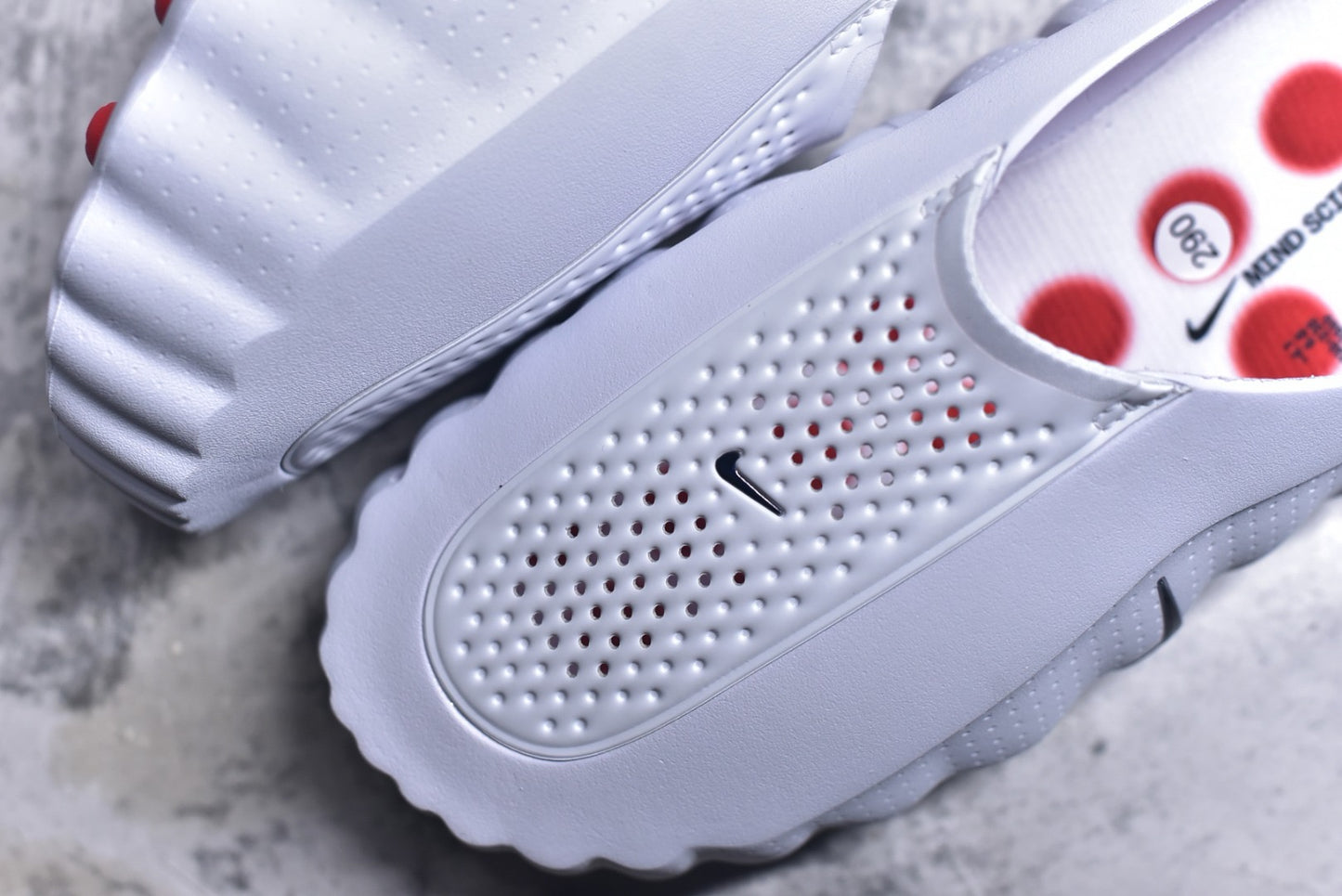 Nike Slide White Speed Red