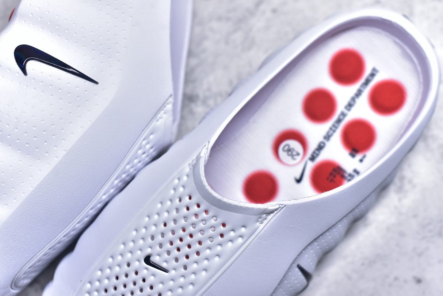 Nike Slide White Speed Red