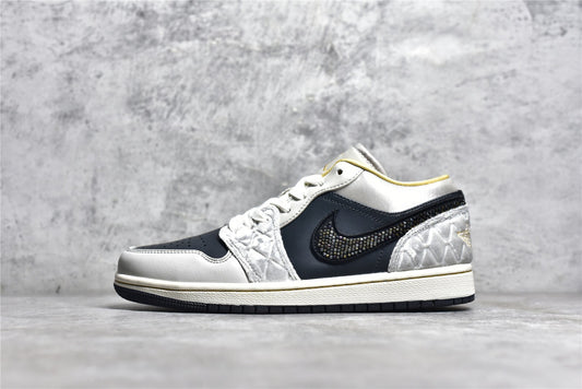 Jordan 1 Low Beaded Swoosh