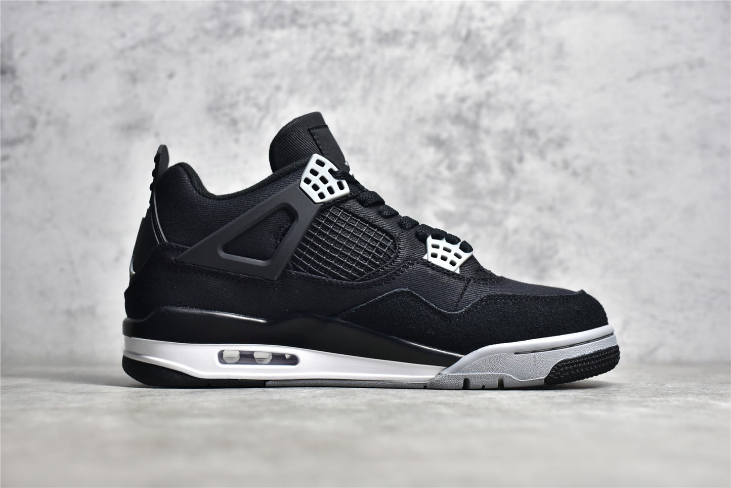 AJ4  Black Canvas