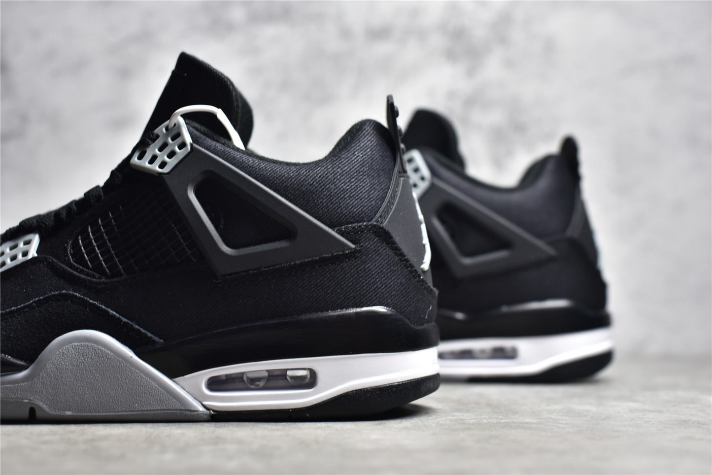 AJ4  Black Canvas