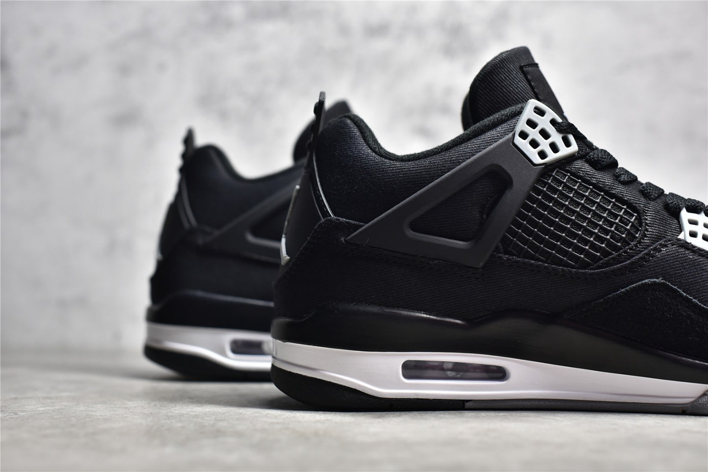 AJ4  Black Canvas